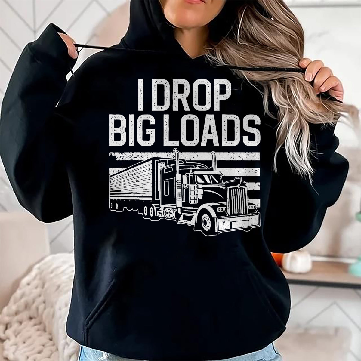 Best Truck Driver Life Shirt, Funny Trucker UnisexT-Shirt/Hoodie/Sweatshirt HLT00 - Funny Trucker Design for Men Women Semi Truck Driver Lover T-Shirt, Men, Black, Medium