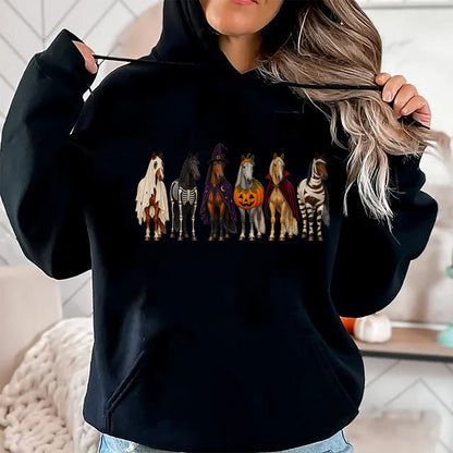 Best Horse Lover Shirt , Funny Horse UnisexT-Shirt/Hoodie/Sweatshirt HLT00 - Horse Lover Halloween Costumes Ghost Pumpkin Skeleton T-Shirt