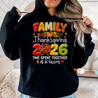 Best Thanksgiving Family Shirt , Funny Thanksgiving UnisexT-Shirt/Hoodie/Sweatshirt HLT00 - Family Thanksgiving 2026 Thanksgiving Crew Turkey Matching T-Shirt (1)
