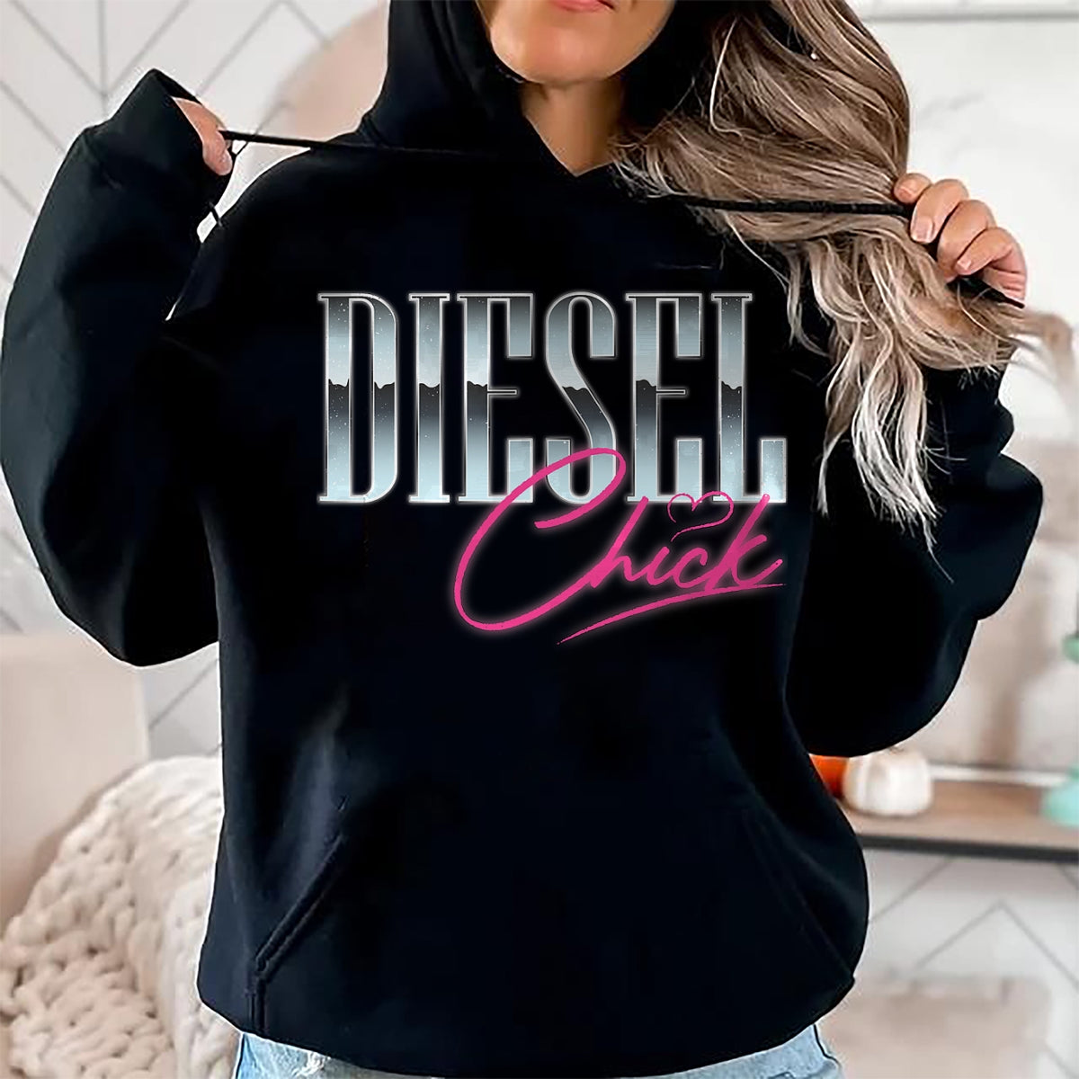 Best Truck Driver Life Shirt, Funny Trucker UnisexT-Shirt/Hoodie/Sweatshirt HLT00 - Diesel Chick Trucker Truck Driver Funny Women Retro Vintage T-Shirt