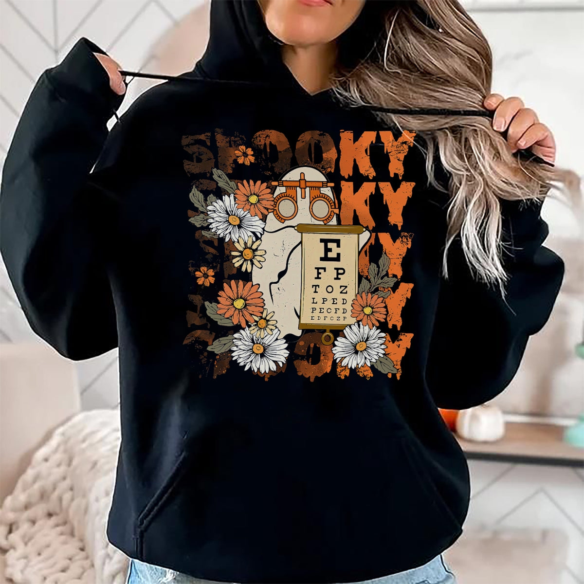 Best Doctor Shirt, Funny Doctor UnisexT-Shirt/Hoodie/Sweatshirt HLT00 - Spooky Ghost Boo Vision Squad Optometrist Halloween Eye Dr T-Shirt