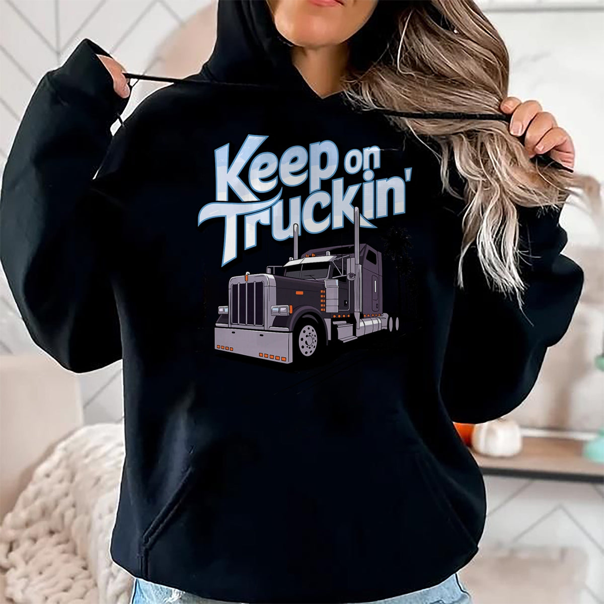 Best Truck Driver Life Shirt, Funny Trucker UnisexT-Shirt/Hoodie/Sweatshirt HLT00 - Truck Driver Art for Men Women Truck Driver Trucking Trucker T-Shirt (1)