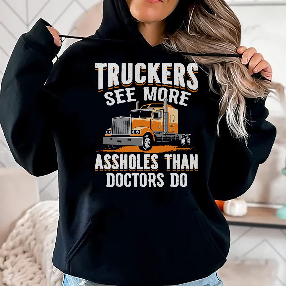 Best Truck Driver Life Shirt, Funny Trucker UnisexT-Shirt/Hoodie/Sweatshirt HLT00 - Truckers See More Funny Truck Driver Gifts for Trucking Dads T-Shirt (2)