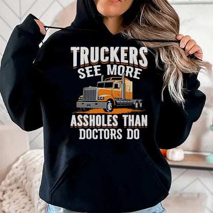 Best Truck Driver Life Shirt, Funny Trucker UnisexT-Shirt/Hoodie/Sweatshirt HLT00 - Truckers See More Funny Truck Driver Gifts for Trucking Dads T-Shirt (2)
