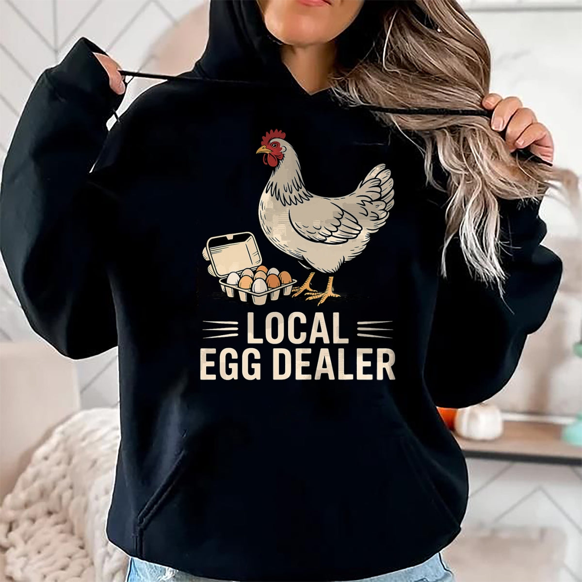 Best Farmer Life Shirt, Funny Farmer UnisexT-Shirt/Hoodie/Sweatshirt HLT00 - Vintage Local Egg Dealer Chicken Funny Farmer Easter T-Shirt