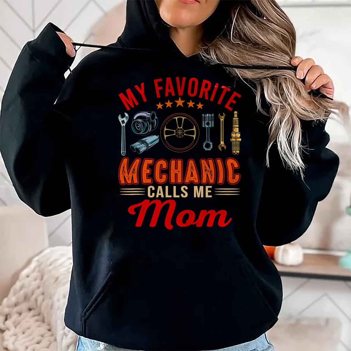 Best Mechanic Life Shirt, Funny Mechanic UnisexT-Shirt/Hoodie/Sweatshirt HLT00 - Vintage My Favorite Mechanic Calls Me Mom Funny Mechanic T-Shirt