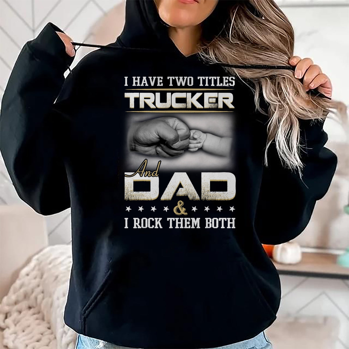 Best Truck Driver Life Shirt, Funny Trucker UnisexT-Shirt/Hoodie/Sweatshirt HLT00 - Trucker Dad Quote Design Truck Driver Trucking T-Shirt Small