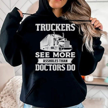 Best Truck Driver Life Shirt, Funny Trucker UnisexT-Shirt/Hoodie/Sweatshirt HLT00 - Truckers See More Funny Truck Driver Gifts for Trucking Dads T-Shirt