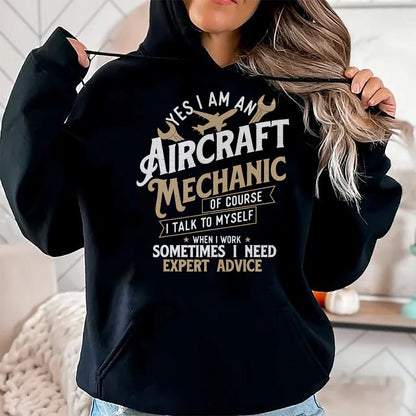 Best Mechanic Life Shirt, Funny Mechanic UnisexT-Shirt/Hoodie/Sweatshirt HLT00 - Yes I Am an Aircraft Mechanic - Airplane Aviation Technician T-Shirt