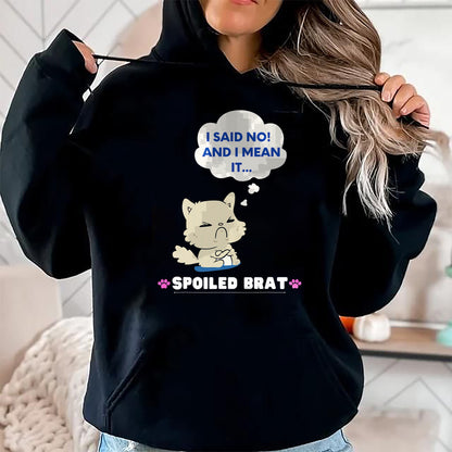 Best Wife Shirt, Wife and Husband Unisex T-Shirt/Hoodie/Sweatshirt HLT00 - Funny Cute Spoiled Brat Cat T-Shirt