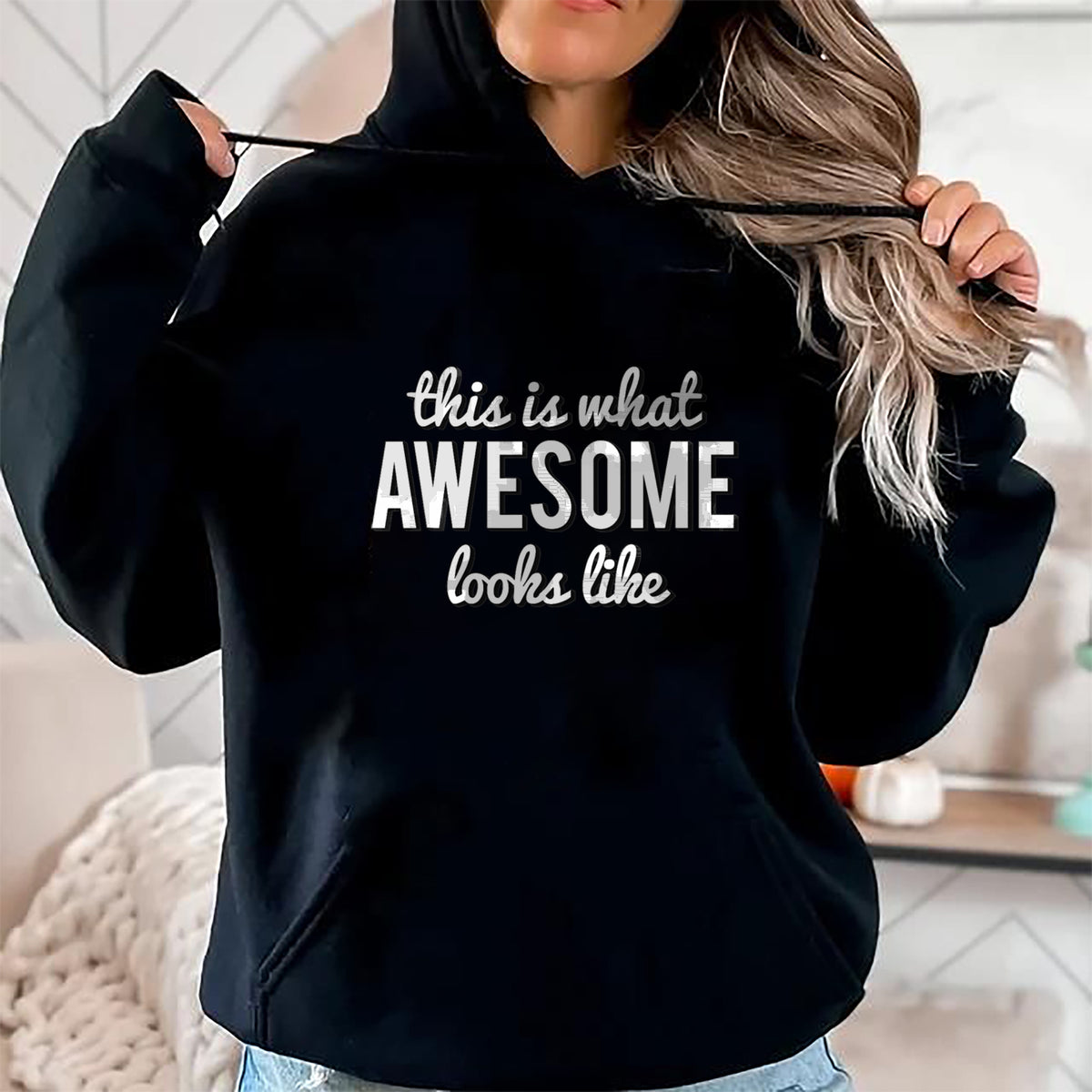Best Wife Shirt, Wife and Husband Unisex T-Shirt/Hoodie/Sweatshirt HLT00 - This is What Awesome Looks Like T-Shirt
