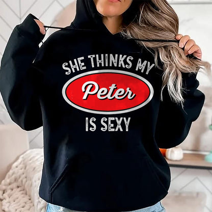 Best Truck Driver Life Shirt, Funny Trucker UnisexT-Shirt/Hoodie/Sweatshirt HLT00 - Funny Truck Driver T-Shirt - She Thinks My Peter is Sexy T-Shirt