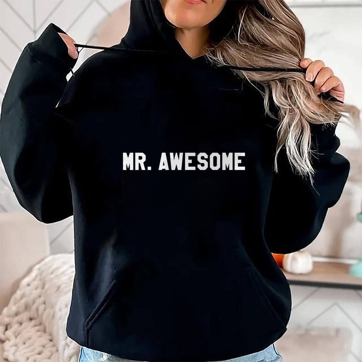 Best Wife Shirt, Wife and Husband Unisex T-Shirt/Hoodie/Sweatshirt HLT00 - Mr Awesome T-Shirt Funny Introduction Tee T-Shirt