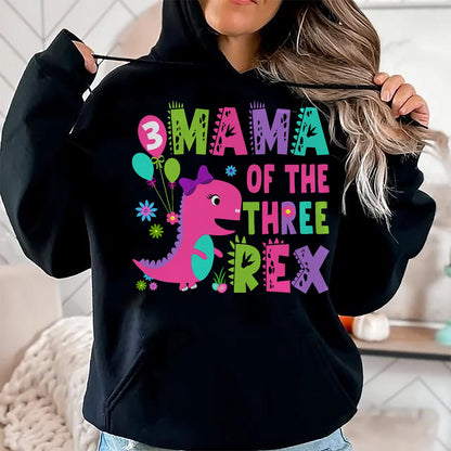 Best Dinosaur Lover Shirt, Funny Dinosaur UnisexT-Shirt/Hoodie/Sweatshirt HLT00 - Mama of The Three Rex Dinosaur T-Rex 3rd Birthday Boy T-Shirt