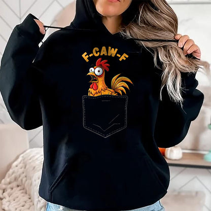 Best Farmer Life Shirt, Funny Farmer UnisexT-Shirt/Hoodie/Sweatshirt HLT00 - F-Caw-F Funny Chicken Pocket Humor Quote Rooster Meme T-Shirt