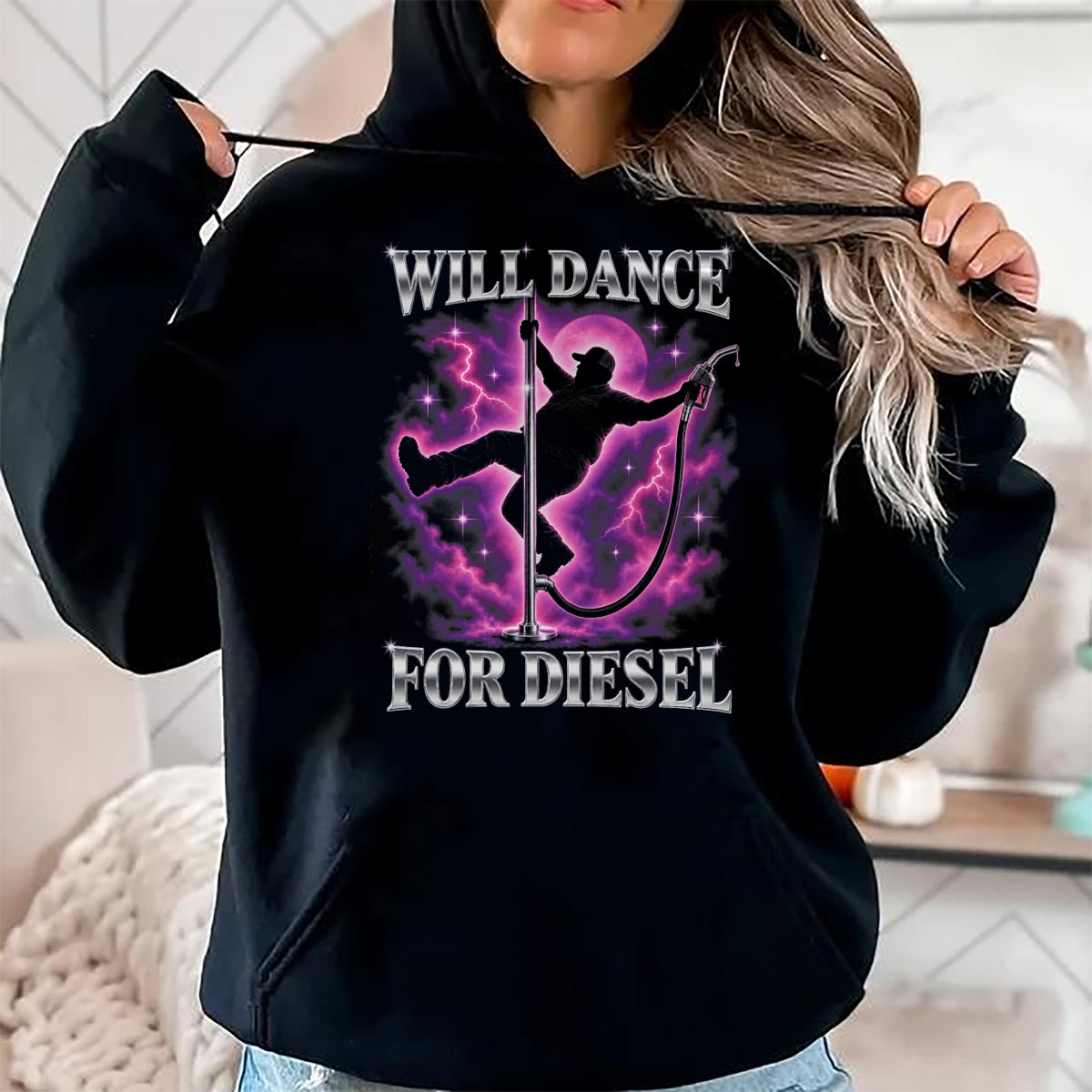 Best Truck Driver Life Shirt, Funny Trucker UnisexT-Shirt/Hoodie/Sweatshirt HLT00 - Will Dance for Diesel Funny Truck Driver Automotive Humor T-Shirt (2)