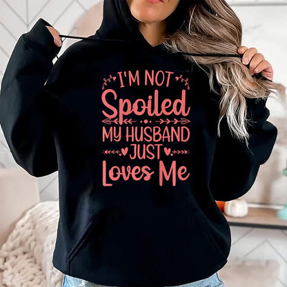 Best Wife Shirt, Wife and Husband Unisex T-Shirt/Hoodie/Sweatshirt HLT00 - Gift for wife T shirt, spoiled wife   Funny Spoiled Wife Art For Women Girls Husband Spoiled Wife Pr (10)
