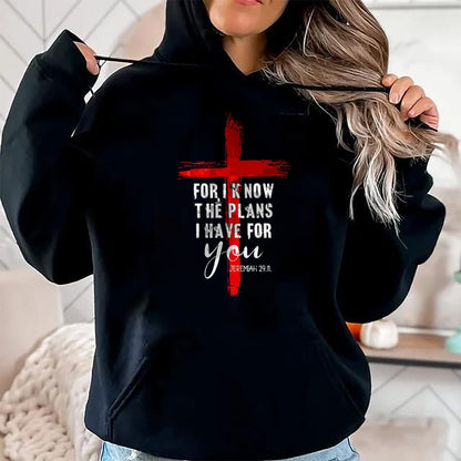 Christian Tee, Christian Faith Unisex T-Shirt/Hoodie/Sweatshirt HLT00 - Christian Quote Faith Jeremiah 29.11 T-Shirt (1)
