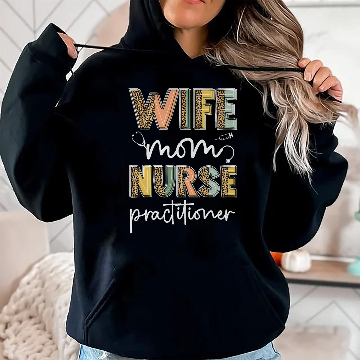 Funny Nurse Shirt, Nurse Unisex T-Shirt/Hoodie/Sweatshirt HLT00 - Wife Mom Nurse Shirt, Funny Mothers Day For Women T-Shirt