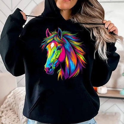 Best Horse Lover Shirt , Funny Horse UnisexT-Shirt/Hoodie/Sweatshirt HLT00 - Colorful Pop Art Horse T-Shirt