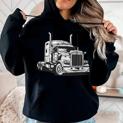 Best Truck Driver Life Shirt, Funny Trucker UnisexT-Shirt/Hoodie/Sweatshirt HLT00 - Semi Truck Driver T-Shirt (2)