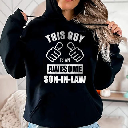 Best Wife Shirt, Wife and Husband Unisex T-Shirt/Hoodie/Sweatshirt HLT00 - This guy awesome son-in-law from father-in-law T-Shirt
