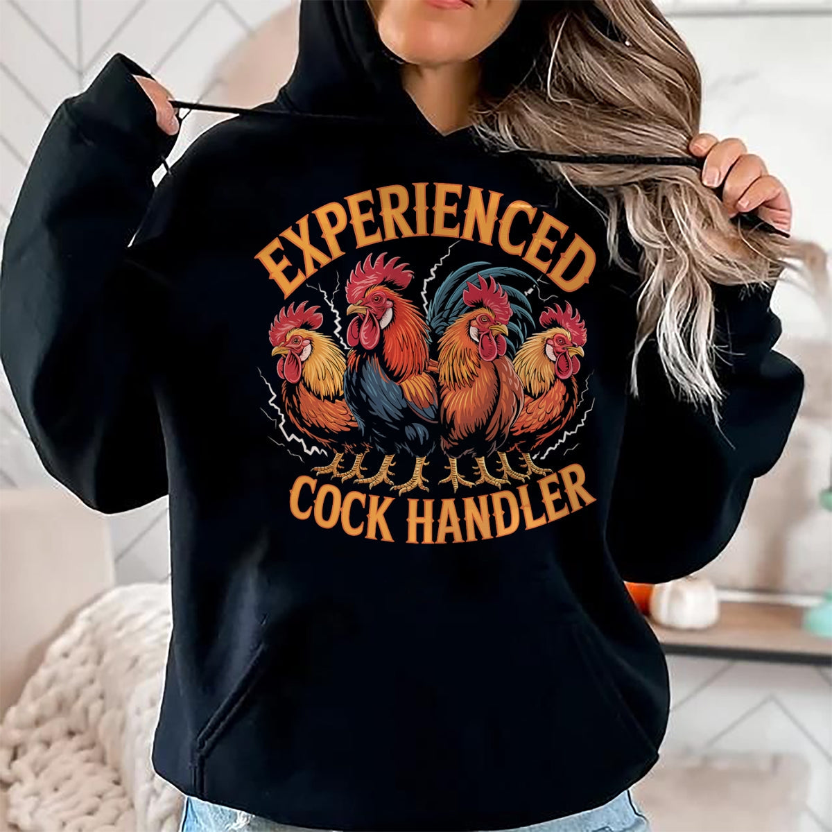 Best Farmer Life Shirt, Funny Farmer UnisexT-Shirt/Hoodie/Sweatshirt HLT00 - Experienced Graphic Funny Animals Tee Cock Handler T-Shirt