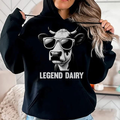 Best Farmer Life Shirt, Funny Farmer UnisexT-Shirt/Hoodie/Sweatshirt HLT00 - Legend Dairy Funny Farmer Cow Farmer Pun Graphic T-Shirt, Men, Black, 3X-Large