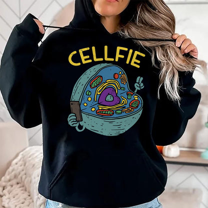 Best Teacher Shirt, Funny Teacher UnisexT-Shirt/Hoodie/Sweatshirt HLT00 - Cell Fie Funny Science Biology Teacher T Shirt T-Shirt