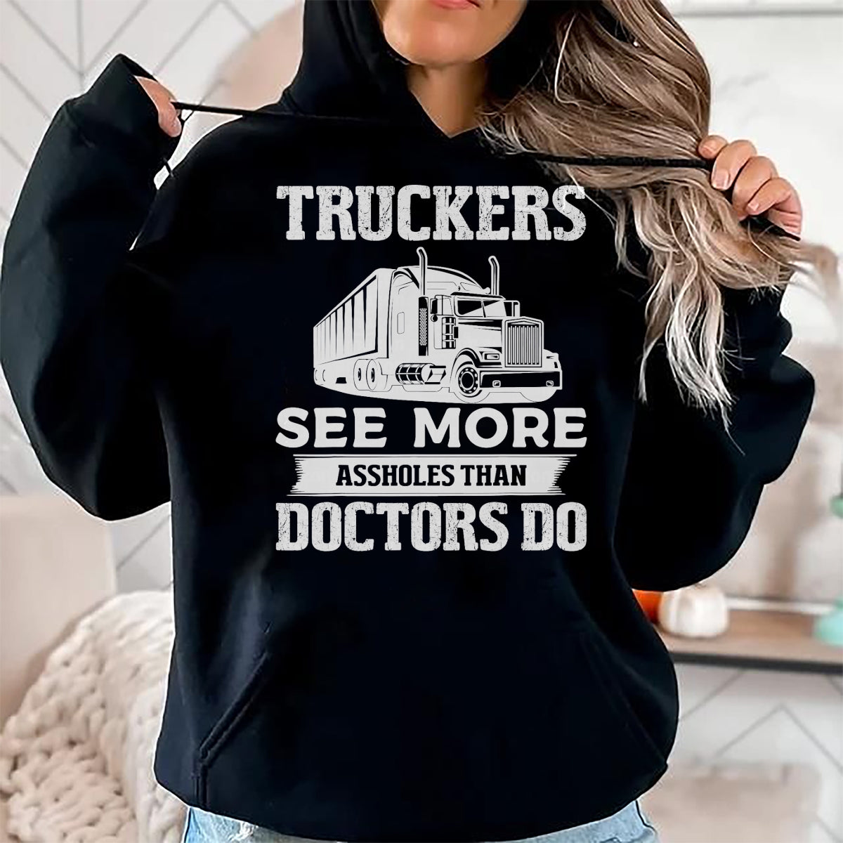 Best Truck Driver Life Shirt, Funny Trucker UnisexT-Shirt/Hoodie/Sweatshirt HLT00 - Truckers See More Funny Truck Driver Gifts for Trucking Dads T-Shirt (1)