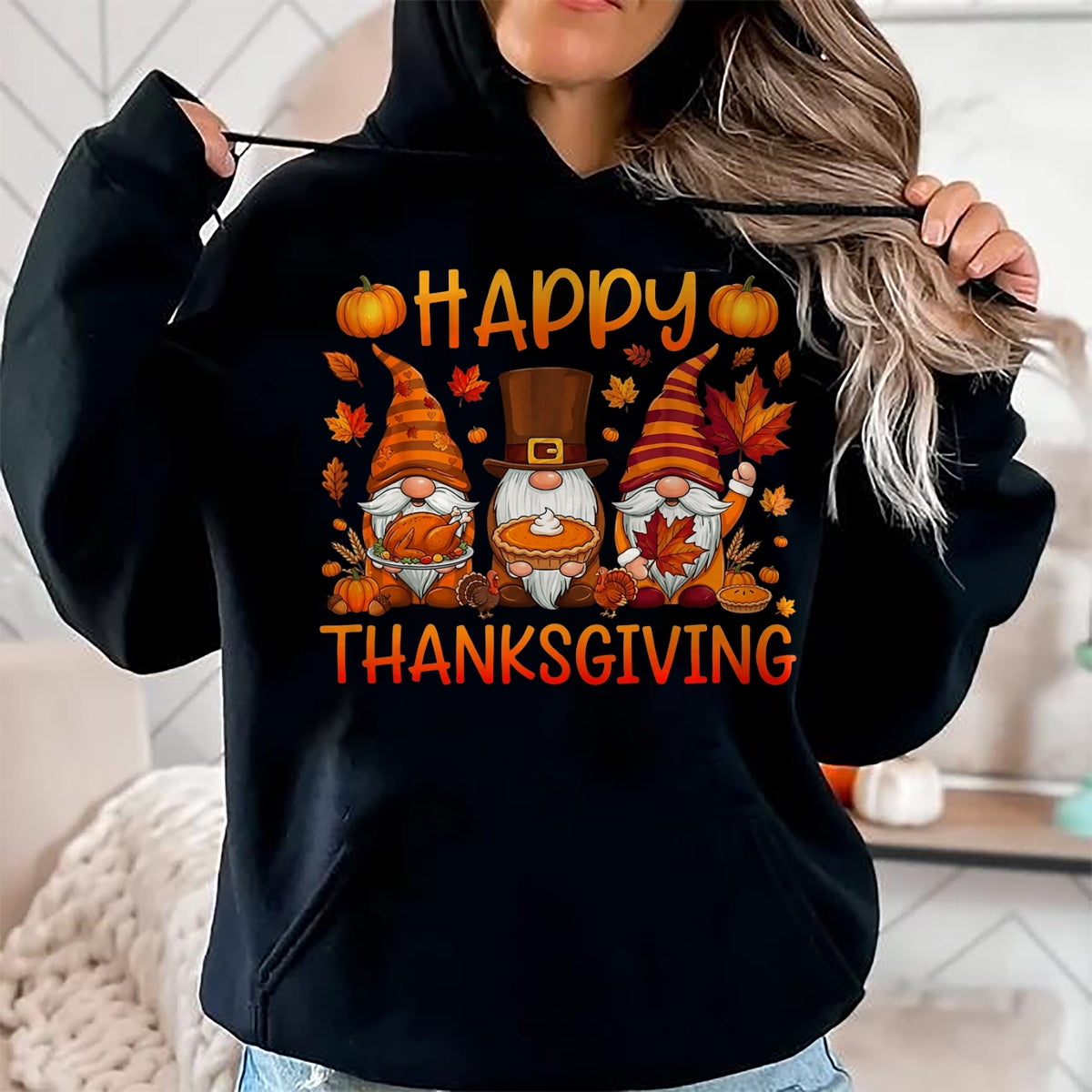 Best Thanksgiving Family Shirt , Funny Thanksgiving UnisexT-Shirt/Hoodie/Sweatshirt HLT00 - Happy Thanksgiving Gnomes for Turkey Day Family Dinner T-Shirt