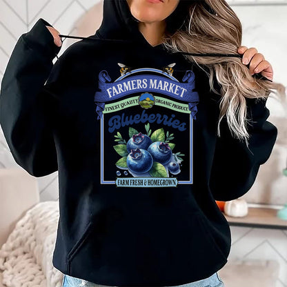 Best Farmer Life Shirt, Funny Farmer UnisexT-Shirt/Hoodie/Sweatshirt HLT00 - Farmers Market Fresh Gardening Farmers Market Blueberries T-Shirt