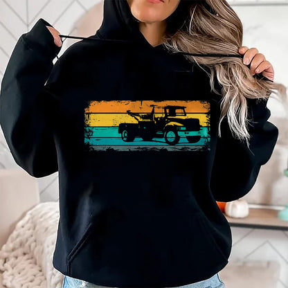 Best Truck Driver Life Shirt, Funny Trucker UnisexT-Shirt/Hoodie/Sweatshirt HLT00 - Retro Tow Truck Tow Truck - Vintage Towing Service T-Shirt
