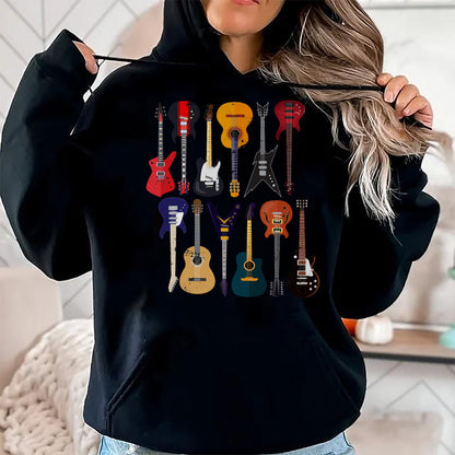 Guitar Lover Shirt, Funny Guitar UnisexT-Shirt/Hoodie/Sweatshirt HLT00 - Guitar Collection Rocker Gift Guitarist T-Shirt