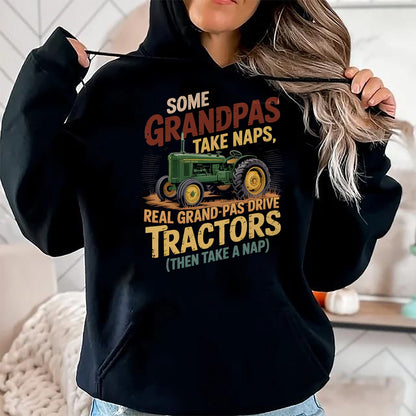 Best Farmer Life Shirt, Funny Farmer UnisexT-Shirt/Hoodie/Sweatshirt HLT00 - Farmer Some Grandpas Take Naps Cool Grandpas Drive Tractor T-Shirt