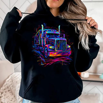 Best Truck Driver Life Shirt, Funny Trucker UnisexT-Shirt/Hoodie/Sweatshirt HLT00 - Truck Driver 18 Wheeler Trucker Semi Truck Driver T-Shirt