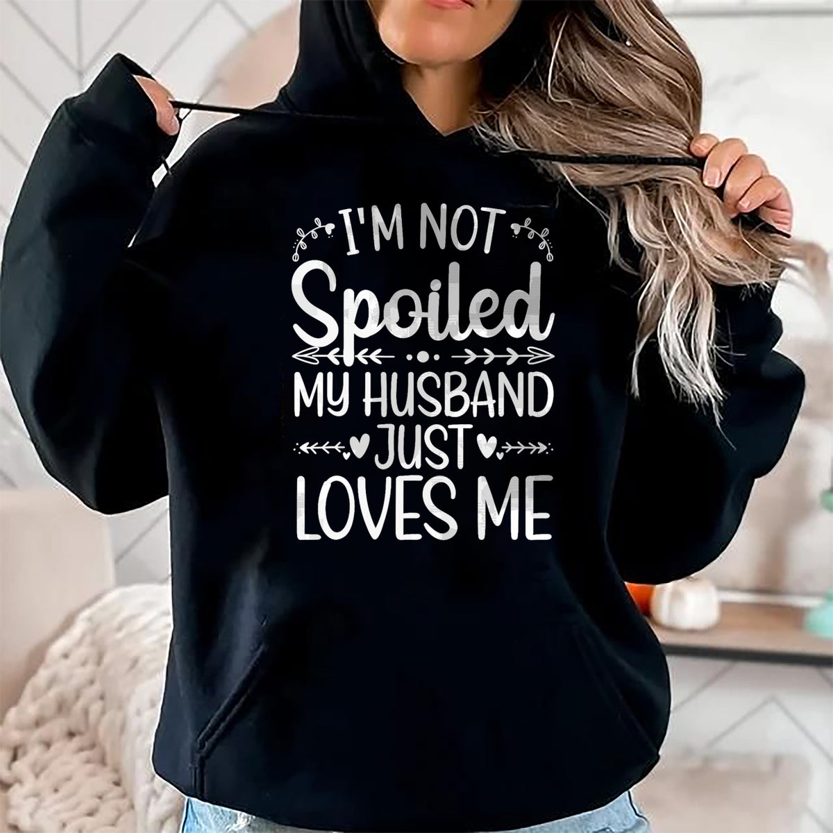 Best Wife Shirt, Wife and Husband Unisex T-Shirt/Hoodie/Sweatshirt HLT00 - Gift for wife T shirt, spoiled wife   Funny Spoiled Wife Art For Women Girls Husband Spoiled Wife T- (4)