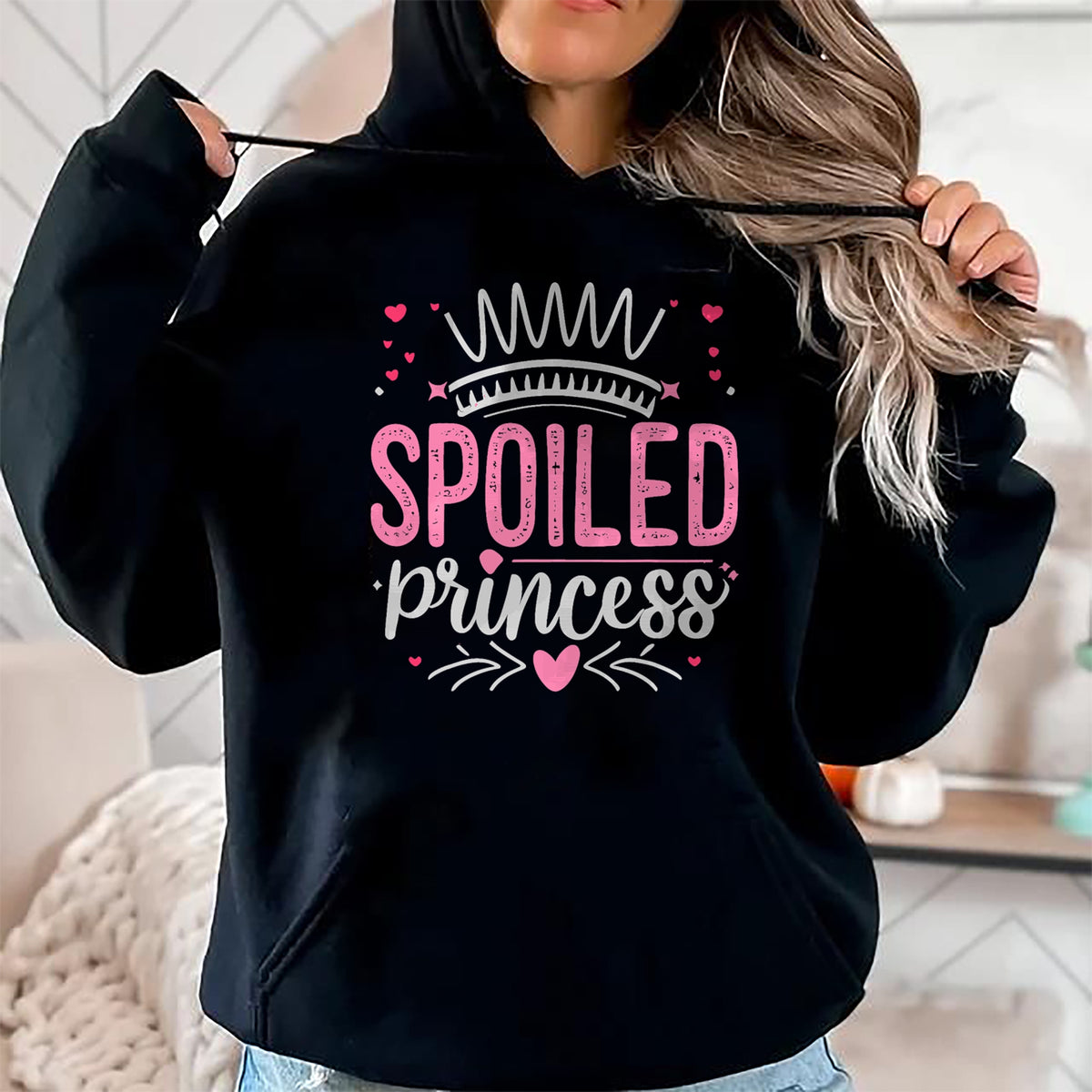 Best Wife Shirt, Wife and Husband Unisex T-Shirt/Hoodie/Sweatshirt HLT00 - Spoiled Princess Funny Women, Girl, Spoiled T-Shirt