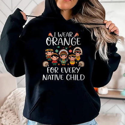 Native American T-Shirts, Vintage Native American Unisex T-Shirt/Hoodie/Sweatshirt HLT00 - Wear orange for every American native Indian children (1)