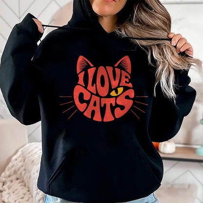 Cat Love Shirt, Funny Cat Lover Gift UnisexT-Shirt/Hoodie/Sweatshirt HLT00 - I Love Cats T-Shirt