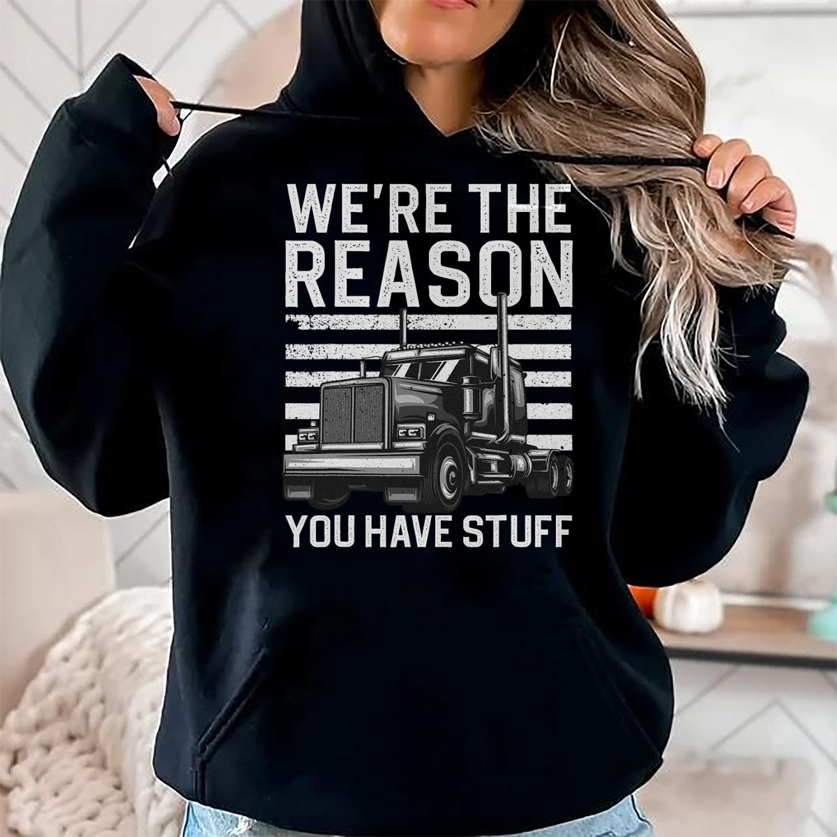 Best Truck Driver Life Shirt, Funny Trucker UnisexT-Shirt/Hoodie/Sweatshirt HLT00 - Funny Trucker Design For Men Women Semi Truck Driver Lover T-Shirt (1)