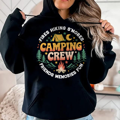 Funny Camping Shirt, Gift For Camping Lover Unisex T-Shirt/Hoodie/Sweatshirt HLT00 - Camping Crew Family Matching Group Friends Men Women Kid T-Shirt