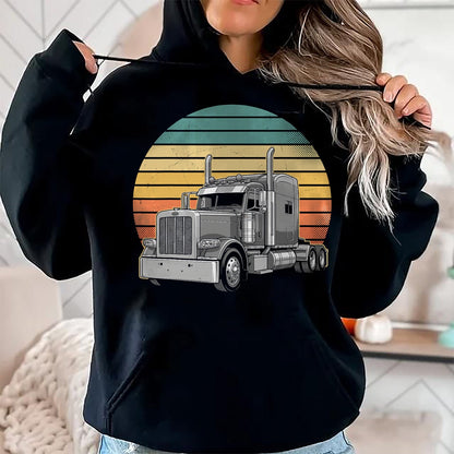 Best Truck Driver Life Shirt, Funny Trucker UnisexT-Shirt/Hoodie/Sweatshirt HLT00 - Vintage Truck Trucker Truck Driver 18 Wheeler Trucking T-Shirt