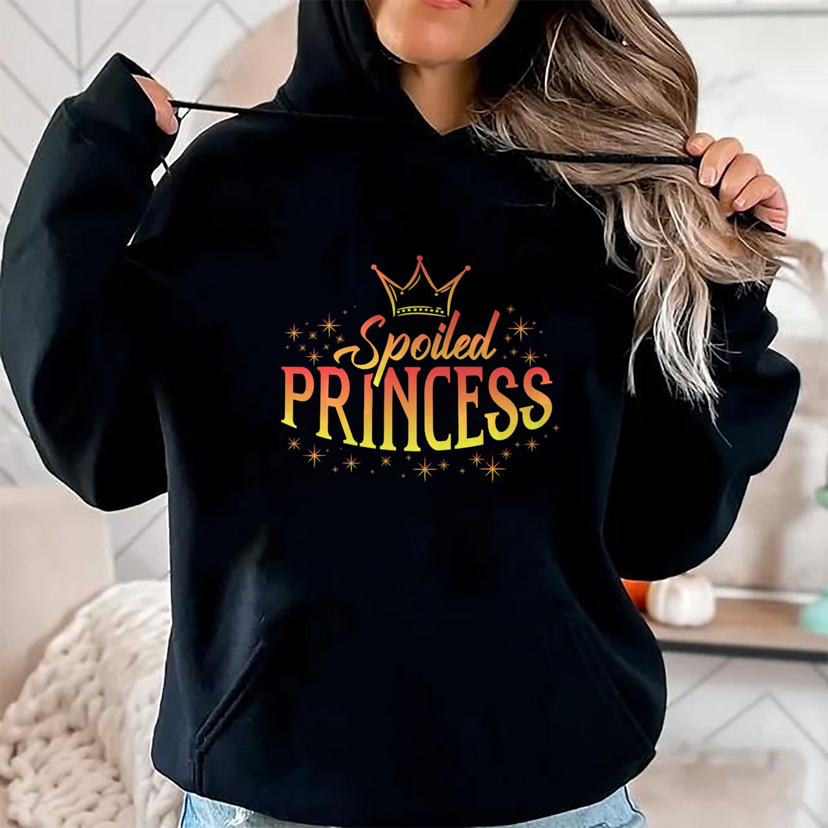 Best Wife Shirt, Wife and Husband Unisex T-Shirt/Hoodie/Sweatshirt HLT00 - Spoiled Princess High Maintenance Spoiled Kids Brats Girls T-Shirt