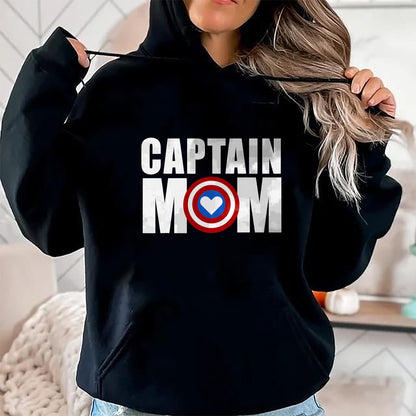 Gift for Mom Shirt, Funny Mom Unisex T-Shirt/Hoodie/Sweatshirt HLT00 - Funny Captain Mom Superhero Mother_s Day 2022 T-Shirt