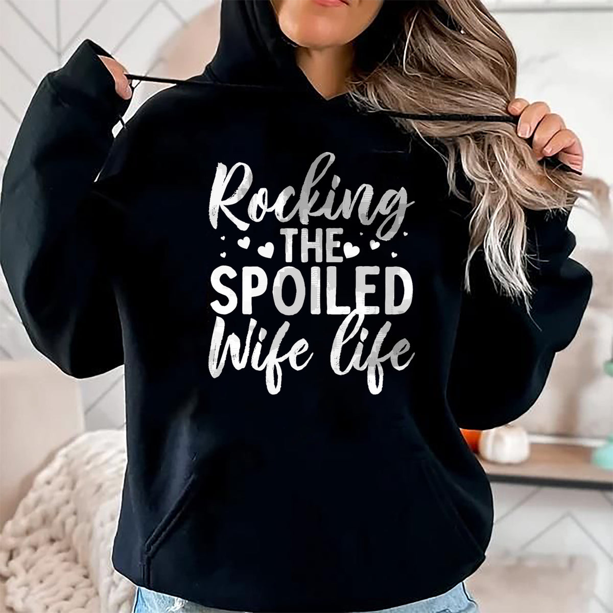 Best Wife Shirt, Wife and Husband Unisex T-Shirt/Hoodie/Sweatshirt HLT00 - Gift for wife T shirt, spoiled wife   Funny Spoiled Wife Art For Women Girls Husband Spoiled Wife Pr (17)