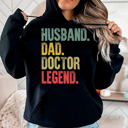 Best Doctor Shirt, Funny Doctor UnisexT-Shirt/Hoodie/Sweatshirt HLT00 - Funny Vintage Shirt Husband Dad Doctor Legend Retro T-Shirt