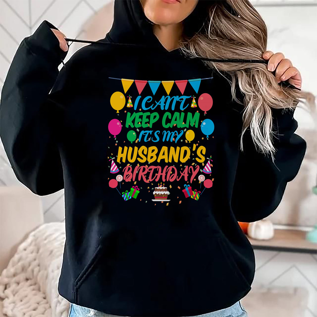 Best Wife Shirt, Wife and Husband Unisex T-Shirt/Hoodie/Sweatshirt HLT00 - I Can't Keep Calm It's My Husband Birthday T-Shirt