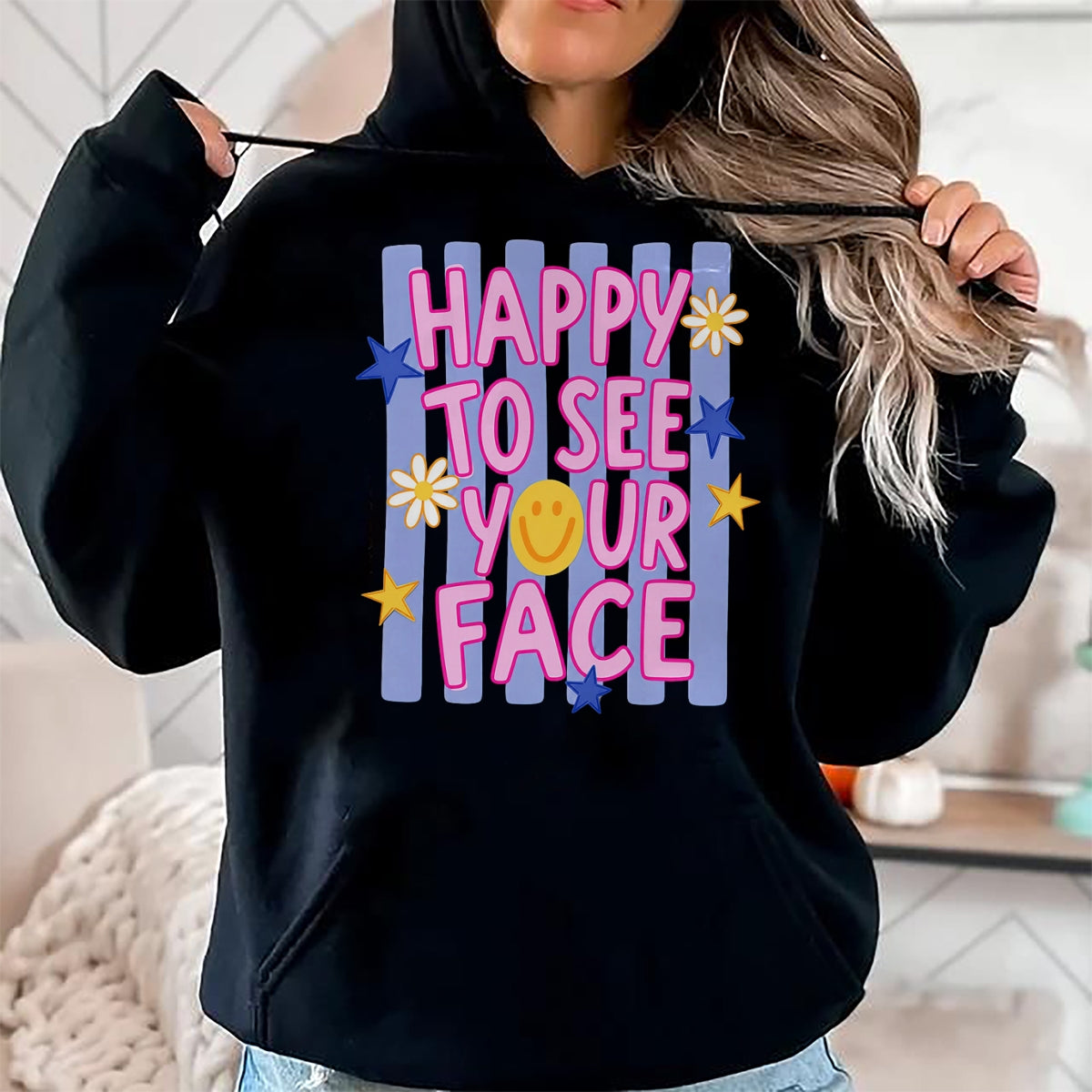 Best Student Shirt, Funny Back To School UnisexT-Shirt/Hoodie/Sweatshirt HLT00 - Happy to See Your face, Back to School T-Shirt