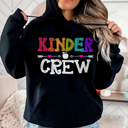 Best Student Shirt, Funny Back To School UnisexT-Shirt/Hoodie/Sweatshirt HLT00 - Kinder Crew Funny Kindergarten Teacher 1st Day of School T-Shirt